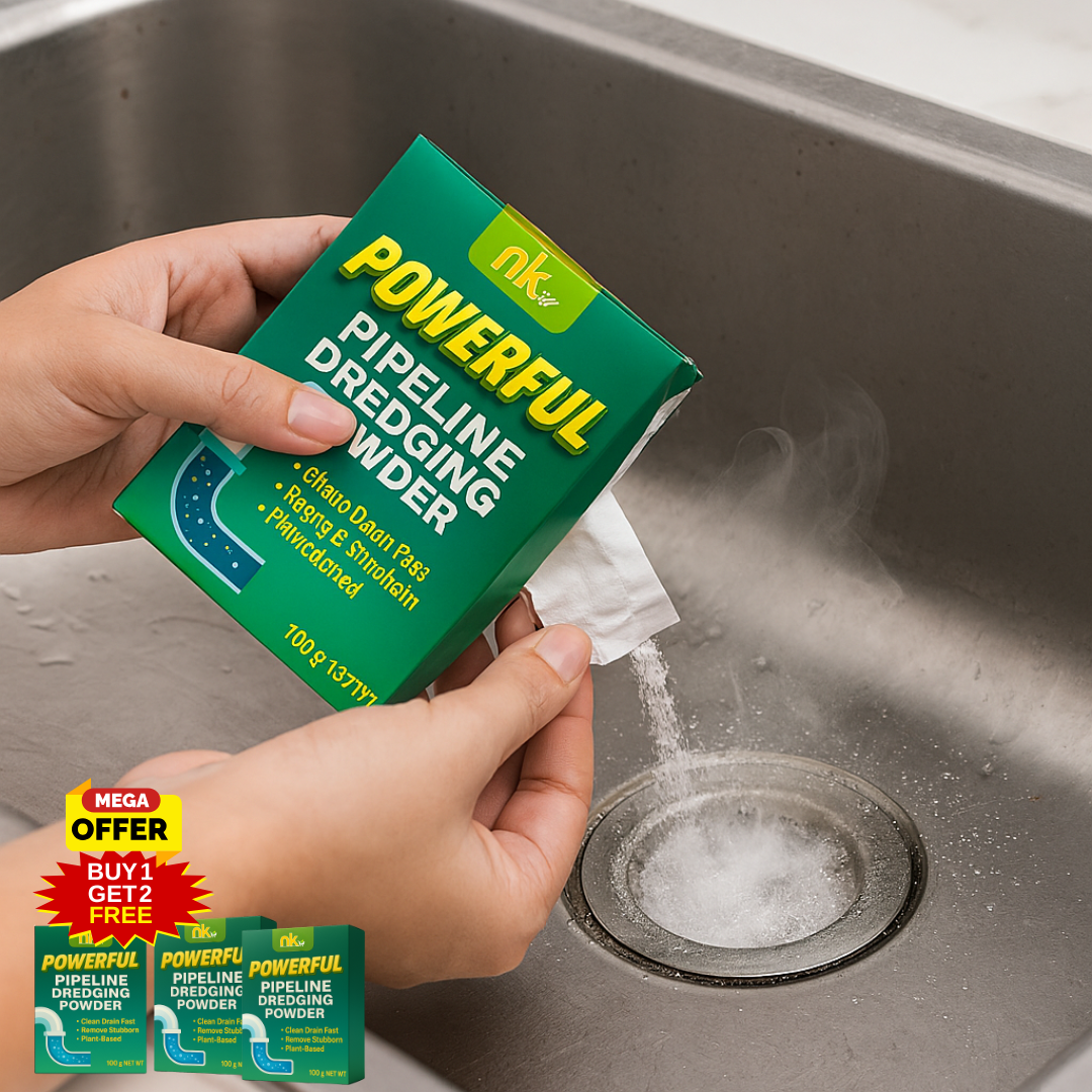 Powerful Pipeline Dredging Powder | BUY 1 GET 1 FREE | Clean Clogged Pipes Instantly