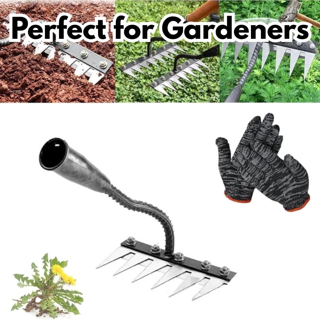 Carbon Steel Garden Weeding Rake