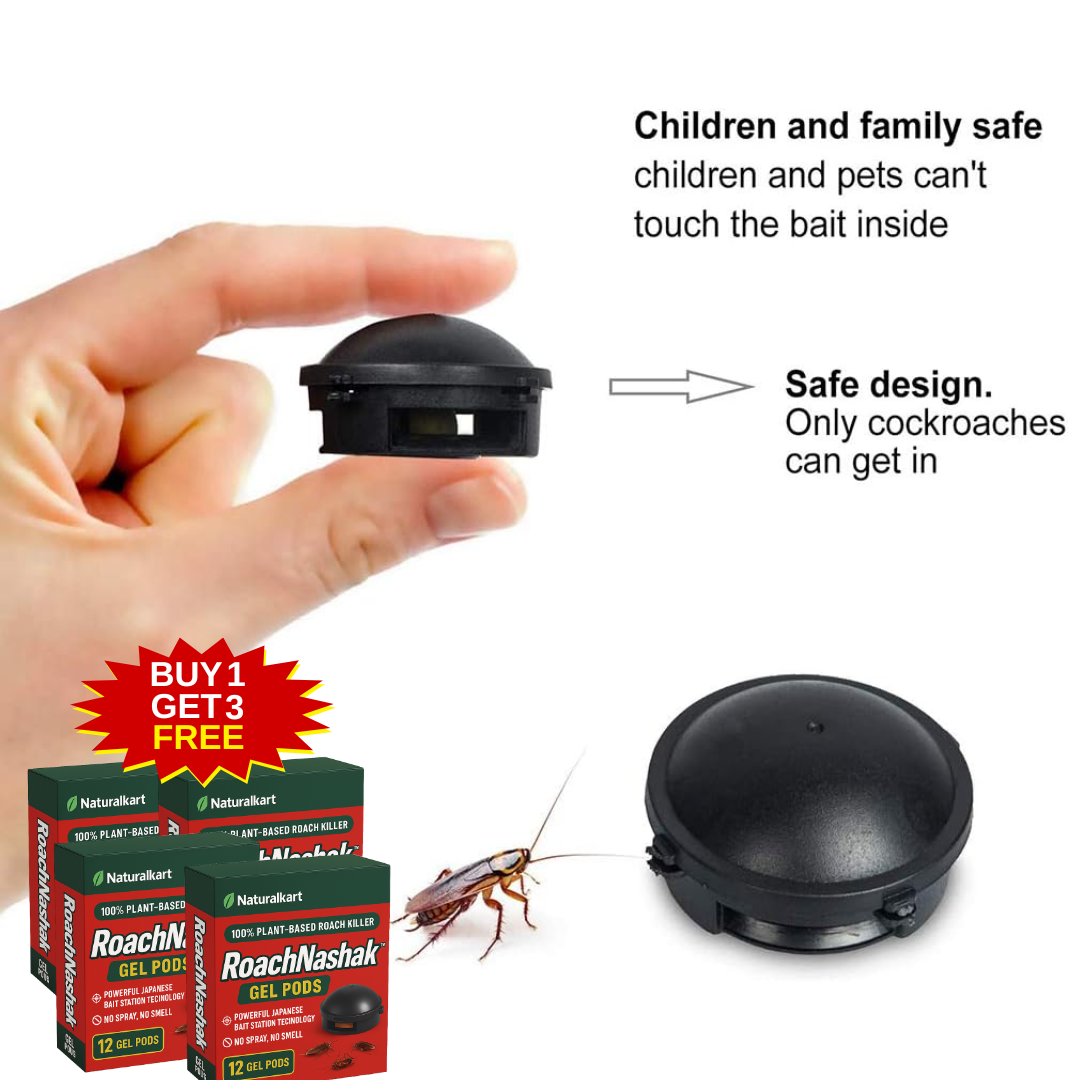 Naturalkart™ Cockroach Killer Pods | Buy 1 Get 3 Free! | 32 pcs