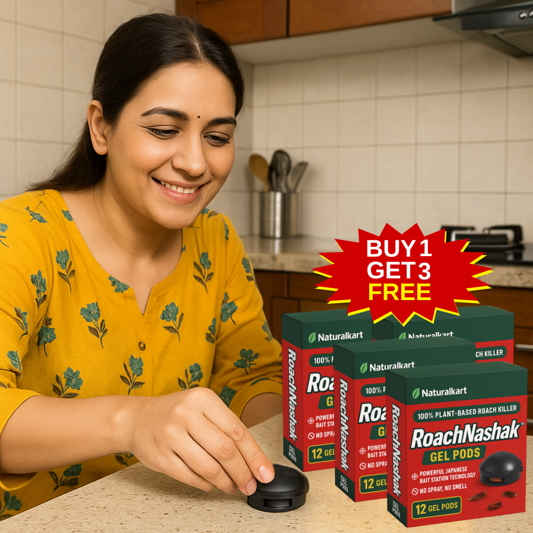 Naturalkart™ Cockroach Killer Pods | Buy 1 Get 3 Free! | 32 pcs