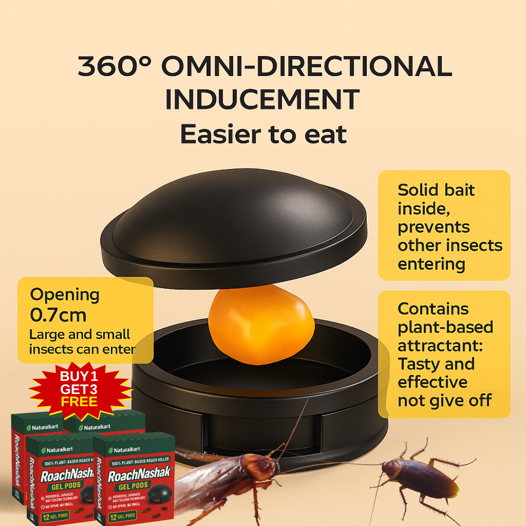 Naturalkart™ Cockroach Killer Pods | Buy 1 Get 3 Free! | 32 pcs