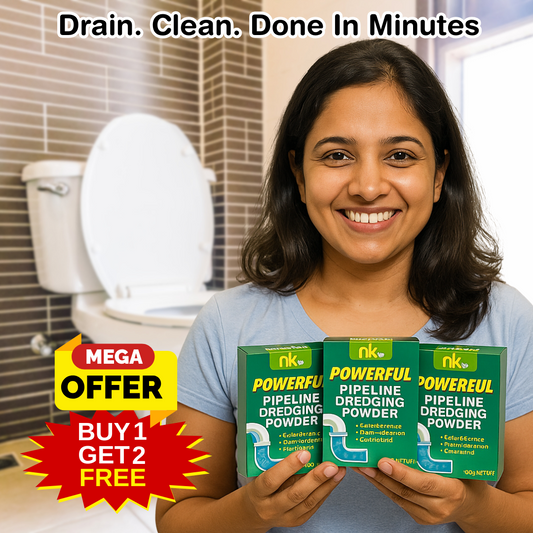 Powerful Pipeline Dredging Powder | BUY 1 GET 1 FREE | Clean Clogged Pipes Instantly