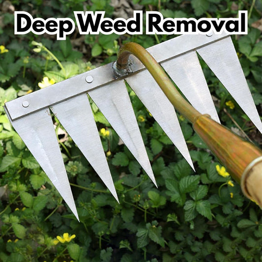 Carbon Steel Garden Weeding Rake