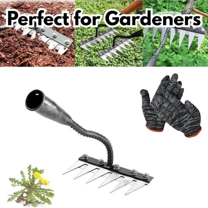 Carbon Steel Garden Weeding Rake