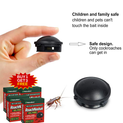 Naturalkart™ Cockroach Killer Pods | Buy 1 Get 3 Free! | 32 pcs