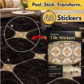 Self Adhesive PVC Diagonal Sticker Pack of 42